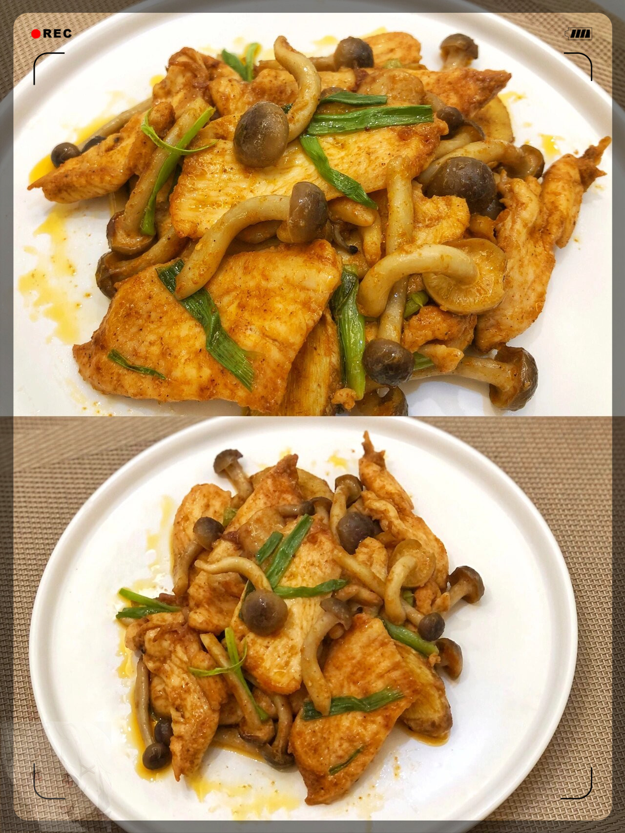 制作蟹味菇炒肉的方法