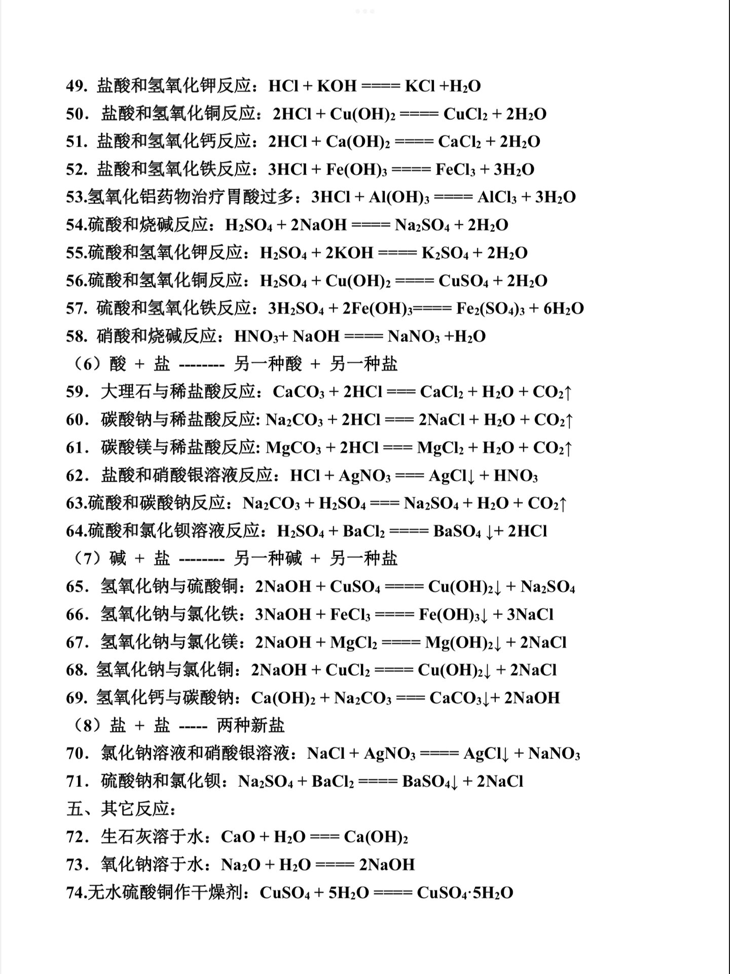 化学方程式是什么